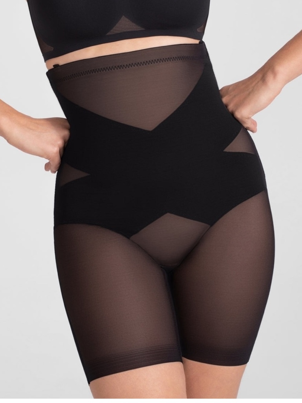 Honeylove Super Power Shorts Black + Mesh Bag Shapewear